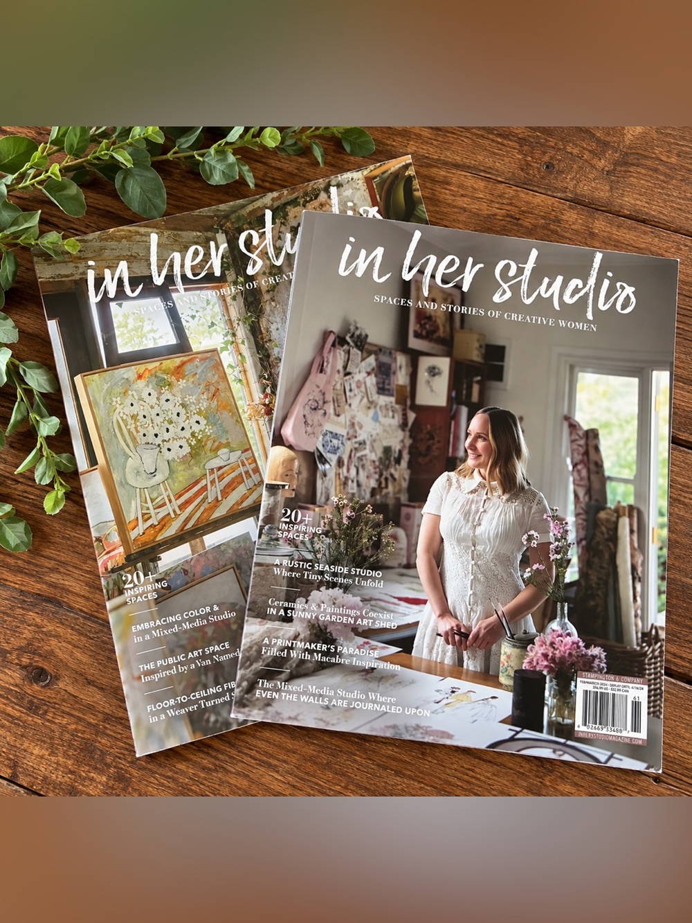 In Her Studio Magazine - White & Cream Covers